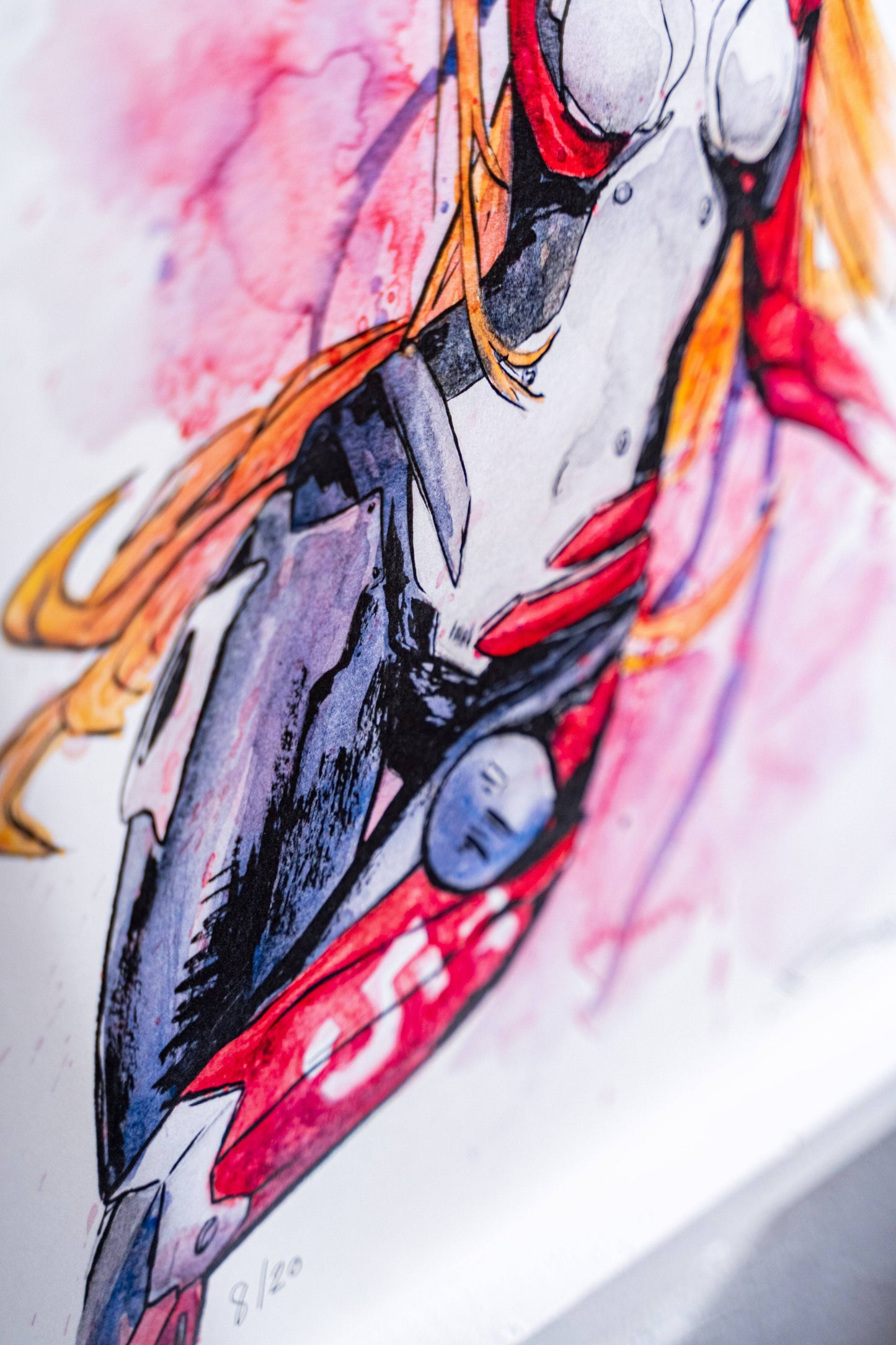 Peinture dessin illustration original portrait Femme jeu vidéo abstrait brunograffer Peinture dessin illustration original portrait Femme jeu vidéo abstrait brunograffer