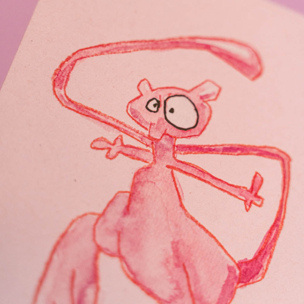 Carte postale Mew (Edition Moche) -Carte postale imprimée d’une illustration réalisée à l'aquarelle et aux crayons de couleurs.Le dessin vient d'un challenge en live sur Twitch dans lequel j'ai dessiné les 151 Pokémon de la première génération de 1995 en 24h en live sur Twitch, MAIS : en moche ! Voir la vidéo : https://youtu.be/0MyLD5bqc1Q Papier 300g recyclé. Possibilité de la faire signer et dédicacer à la main en choisissant l'option de livraison "Dédicacée".-Brunograffer Carte postale Mew (Edition Moche) -Carte postale imprimée d’une illustration réalisée à l'aquarelle et aux crayons de couleurs.Le dessin vient d'un challenge en live sur Twitch dans lequel j'ai dessiné les 151 Pokémon de la première génération de 1995 en 24h en live sur Twitch, MAIS : en moche ! Voir la vidéo : https://youtu.be/0MyLD5bqc1Q Papier 300g recyclé. Possibilité de la faire signer et dédicacer à la main en choisissant l'option de livraison