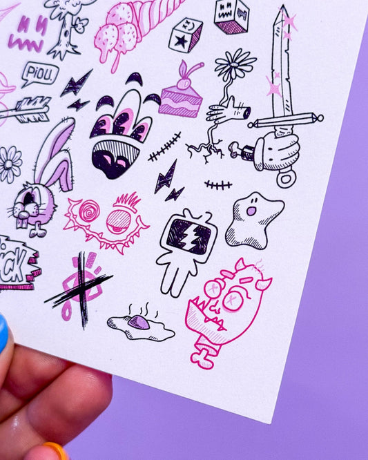 Carte postale Twitch 1/2 - Brunograffer Boutique Art de Brunograffer - Carte postale d'une illustration digitale de ma nouvelle direction artistique en 2024 de ma chaine Twitch.Imprimée sur un papier 300g recyclé.
Design 1/2
Possibilité de la faire signer et dédicacer à la main en choisissant l'option de livraison "Dédicacée".