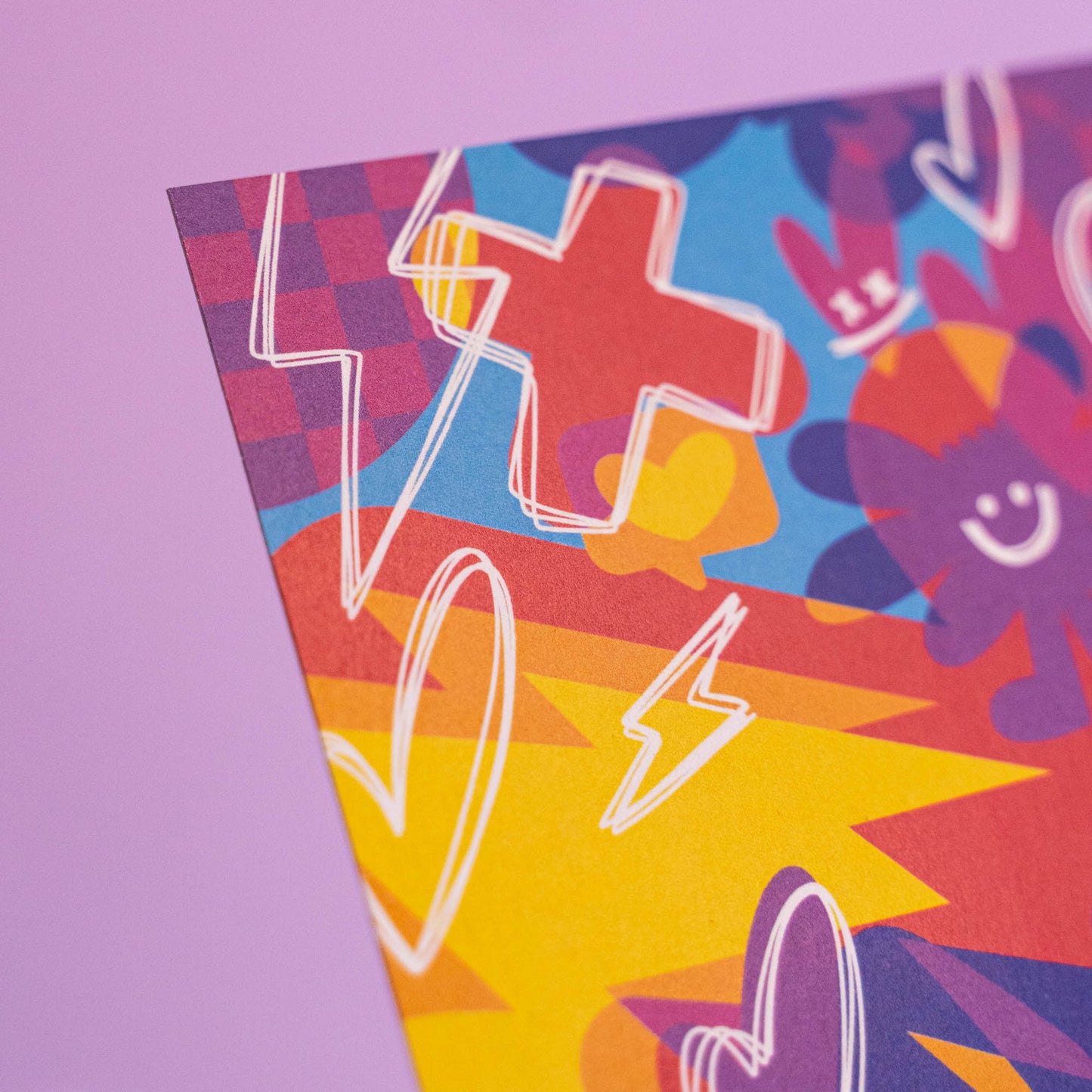 Carte postale motif Abstrait -Carte postale d'une illustration digital réalisée pour la Caisse D'épargne île-de-France pour la réalisation d'une carte bancaire custom. Imprimée sur un papier 300g recyclé. Possibilité de la faire signer et dédicacer à la main en choisissant l'option de livraison "Dédicacée".-Brunograffer Carte postale motif Abstrait -Carte postale d'une illustration digital réalisée pour la Caisse D'épargne île-de-France pour la réalisation d'une carte bancaire custom. Imprimée sur un papier 300g recyclé. Possibilité de la faire signer et dédicacer à la main en choisissant l'option de livraison