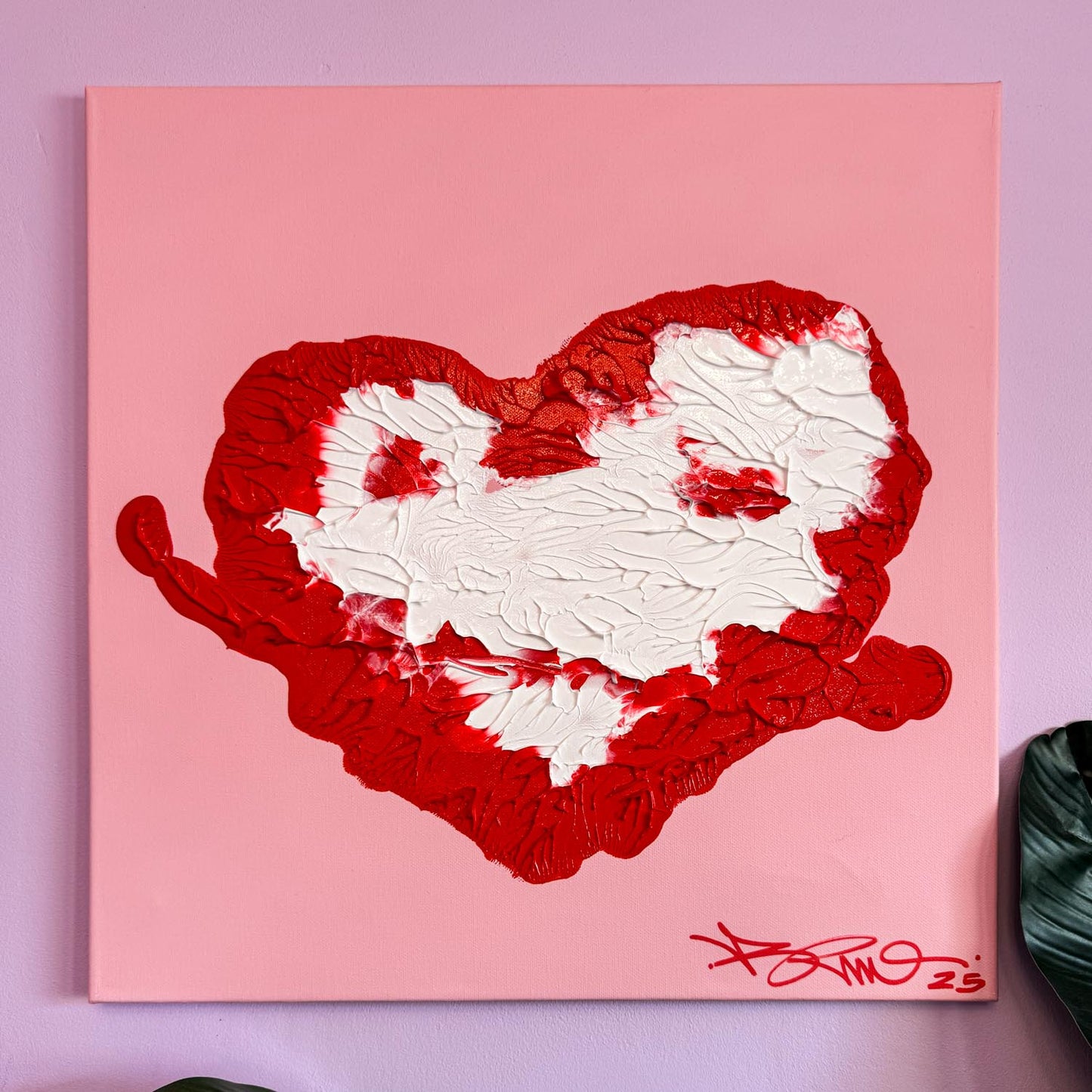Untitled Love N°1 (Original) -Tableau à la peinture acrylique et aérosol sur toile encadrée. Cette peinture est vendue avec un certificat d'authenticité. Exemplaire unique. Dimensions sans cadre : 50x50cm-Brunograffer Untitled Love N°1 (Original) -Tableau à la peinture acrylique et aérosol sur toile encadrée. Cette peinture est vendue avec un certificat d'authenticité. Exemplaire unique. Dimensions sans cadre : 50x50cm-Brunograffer