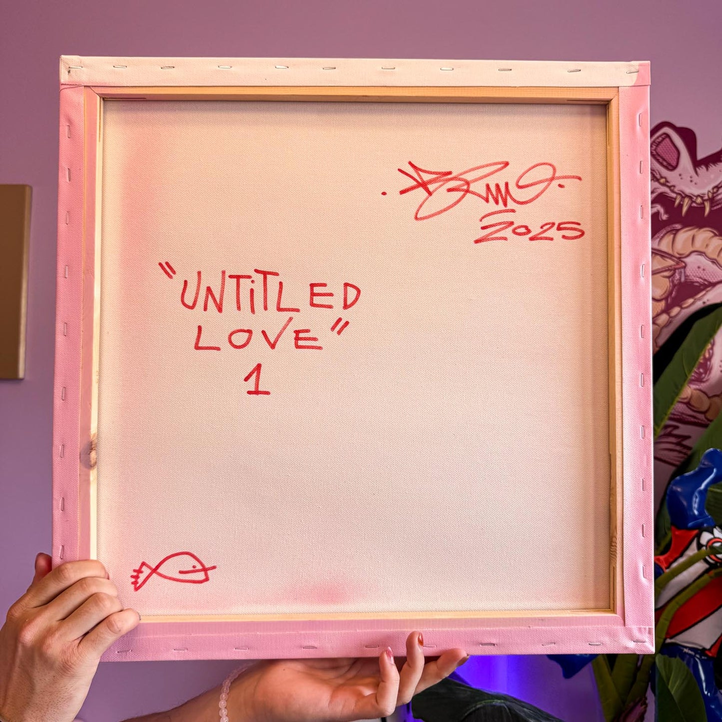 Untitled Love N°1 (Original) -Tableau à la peinture acrylique et aérosol sur toile encadrée. Cette peinture est vendue avec un certificat d'authenticité. Exemplaire unique. Dimensions sans cadre : 50x50cm-Brunograffer Untitled Love N°1 (Original) -Tableau à la peinture acrylique et aérosol sur toile encadrée. Cette peinture est vendue avec un certificat d'authenticité. Exemplaire unique. Dimensions sans cadre : 50x50cm-Brunograffer