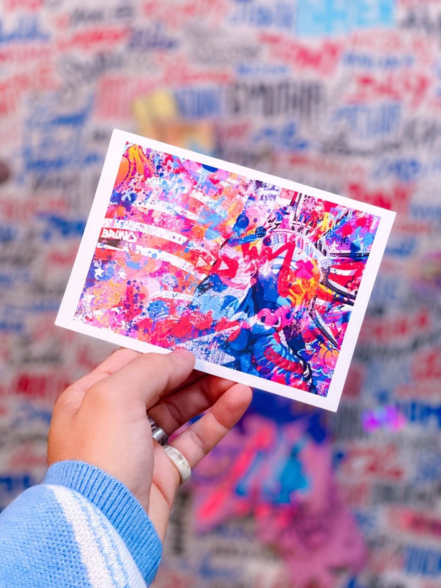 Carte postale America style 1/2 - Brunograffer Carte postale America style 1/2 - Brunograffer
