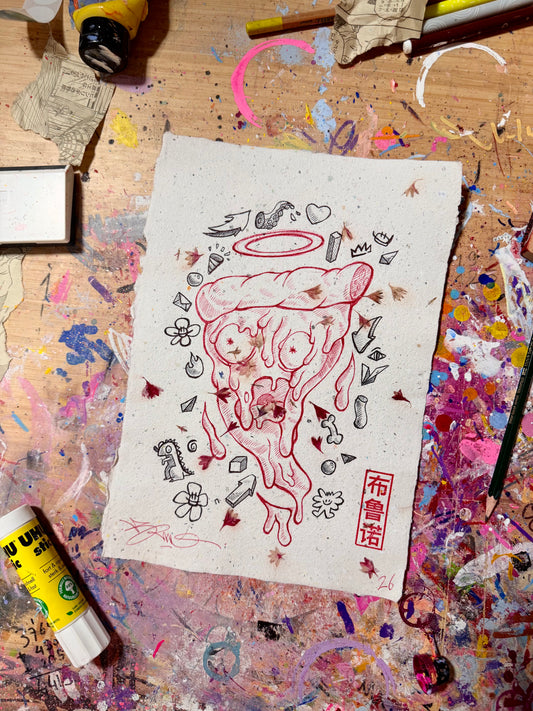 Pizza doodle (original) | Brunograffer | Tous les produits