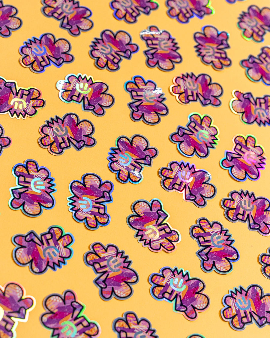 Bloc d'autocollants holographiques | Brunograffer | autocollants