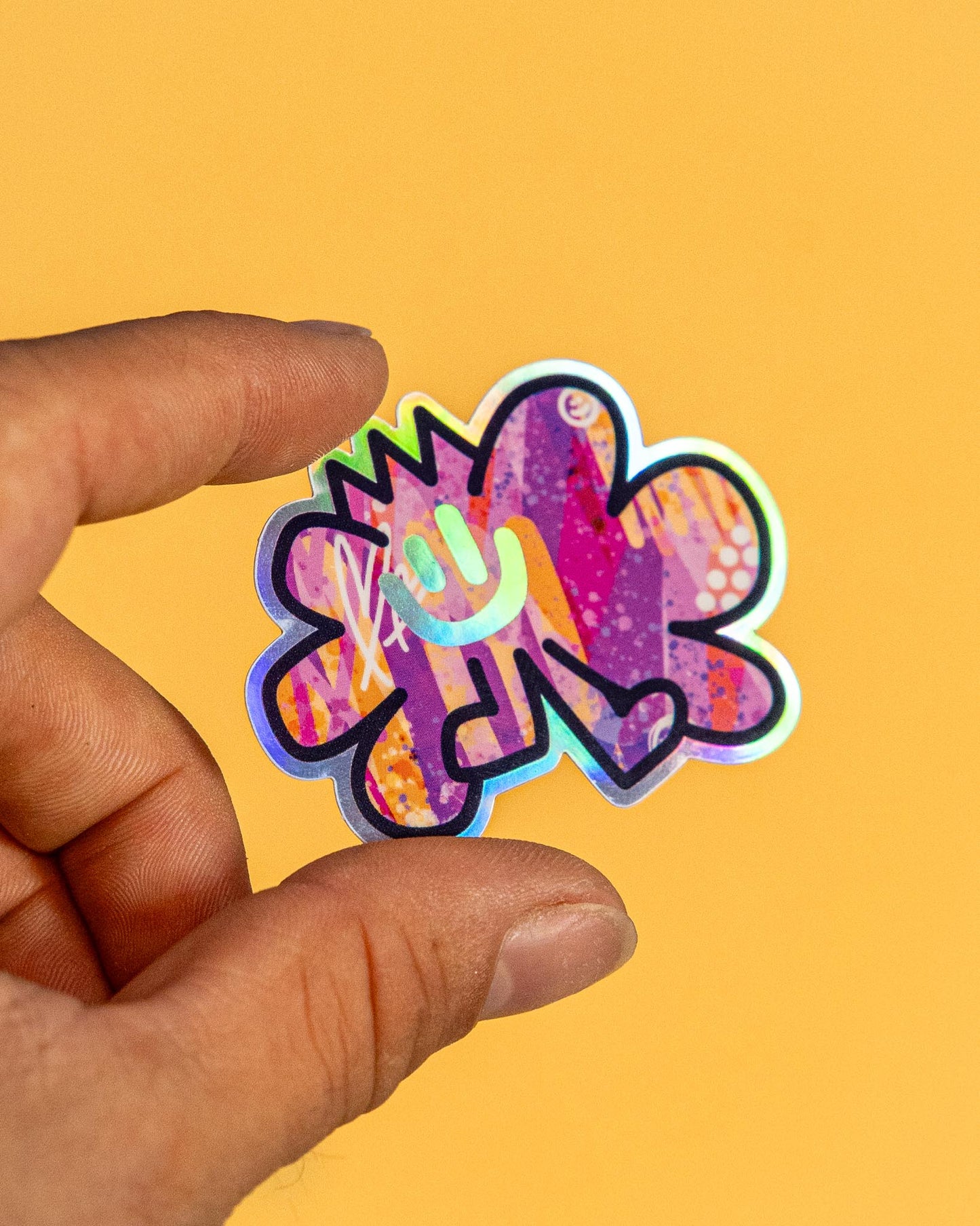 Bloc d'autocollants holographiques