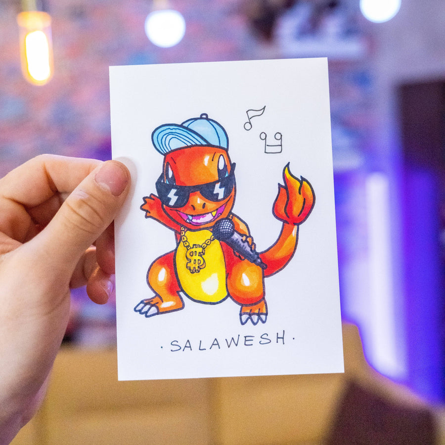 Salawesh - Parodie Pokemon | Brunograffer | Carte postales