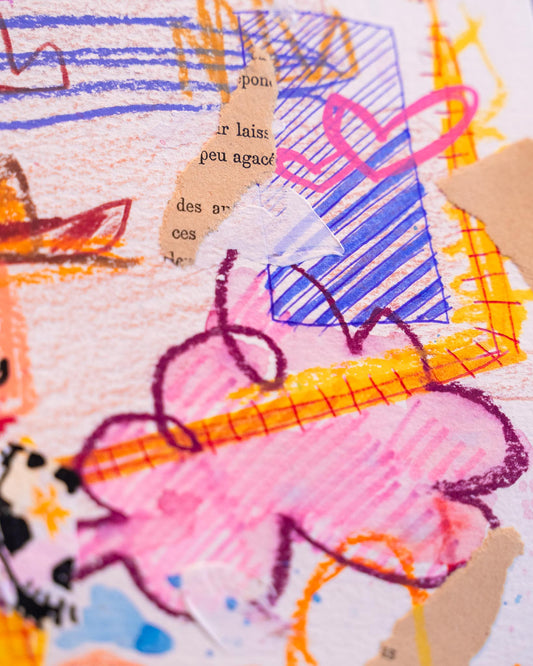 Boutique Art de Brunograffer - Dessin original réalisé en live sur Twitch tamponné, gaufré et signé à la main.
 
Matériel : Crayon de couleurs, feutres Posca, peinture aquarelle et pastels.
Dimensions : 21 x 29,7 cm (format A4)
Papier épais 300g de grande qualité.