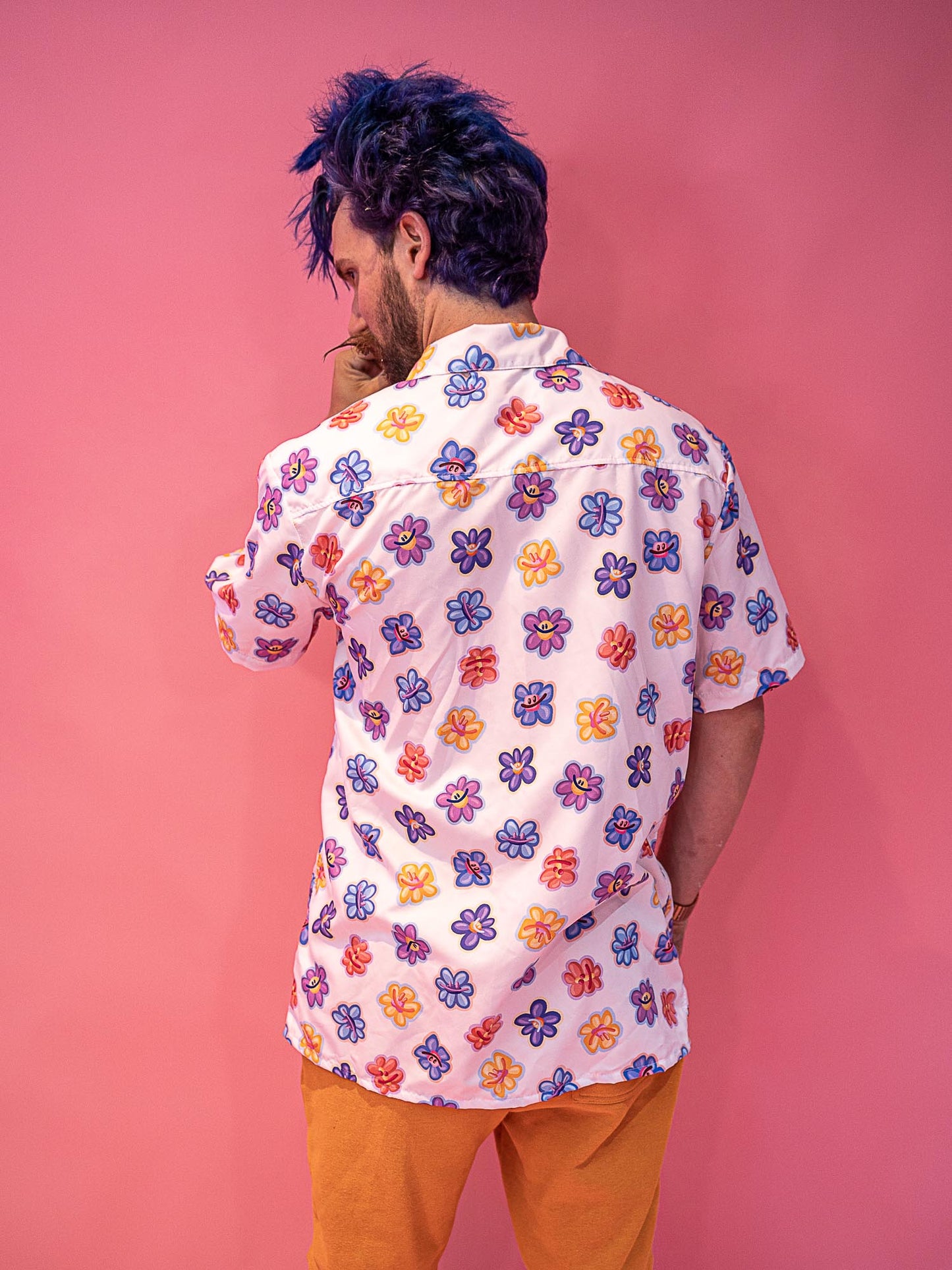 Chemise à boutons unisexe