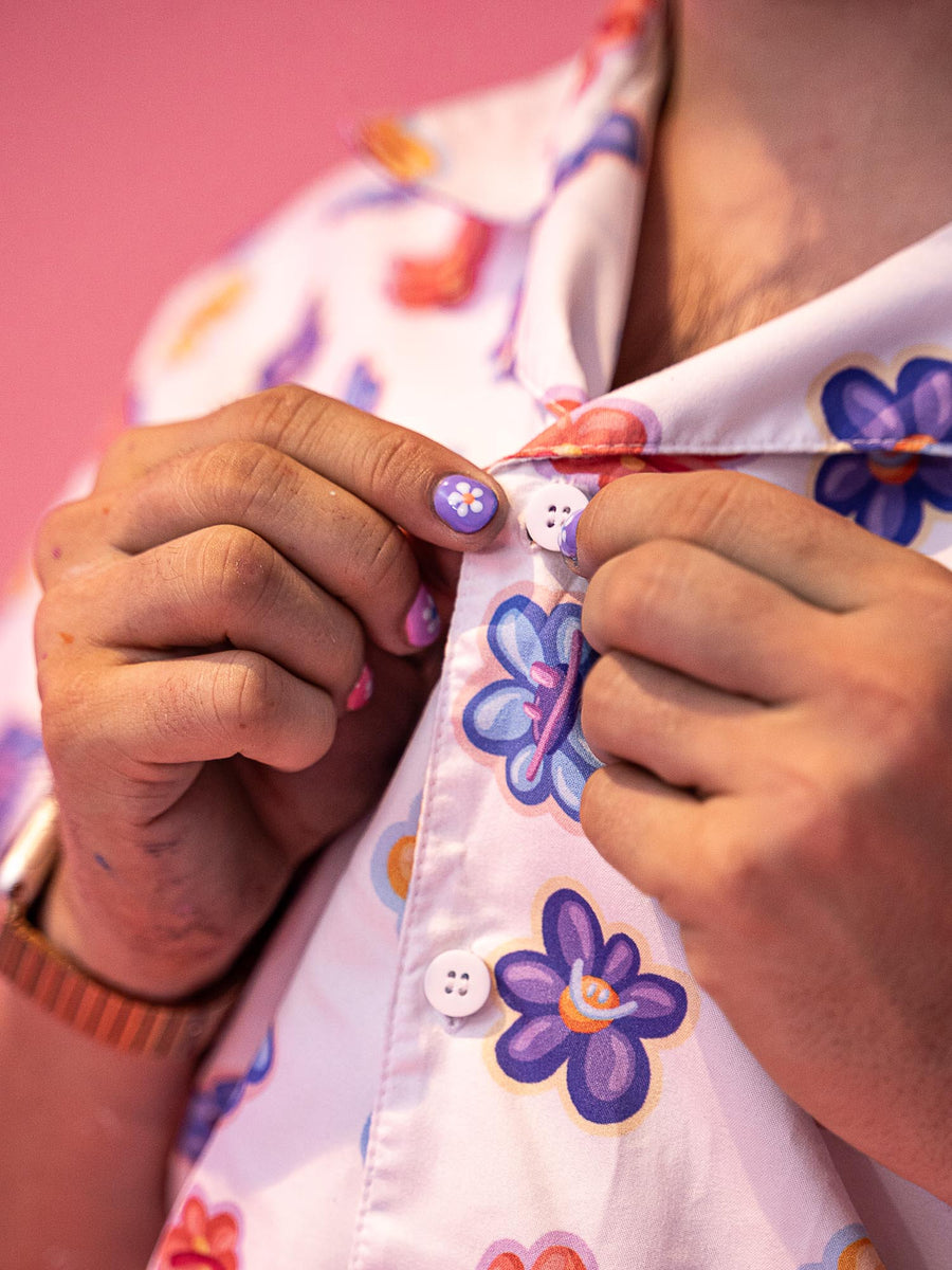 Chemise à boutons unisexe | Brunograffer | Flappyverse