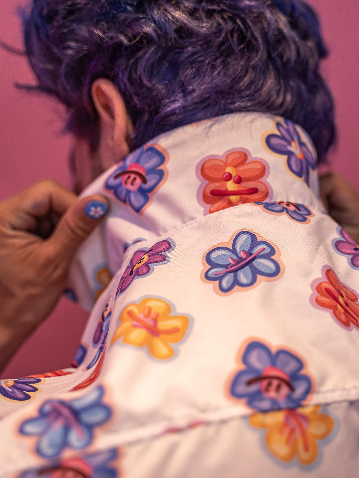 Chemise à boutons unisexe