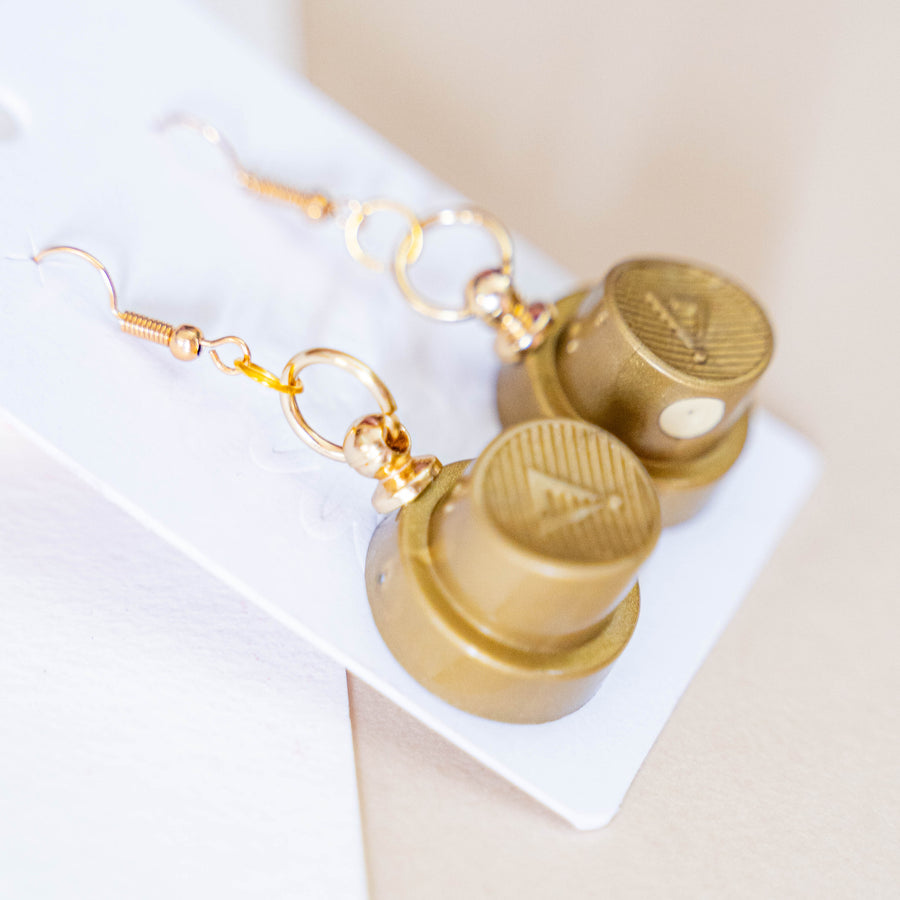 Bouchons Boucles d'oreilles (Dorées) | Brunograffer | Accessoires