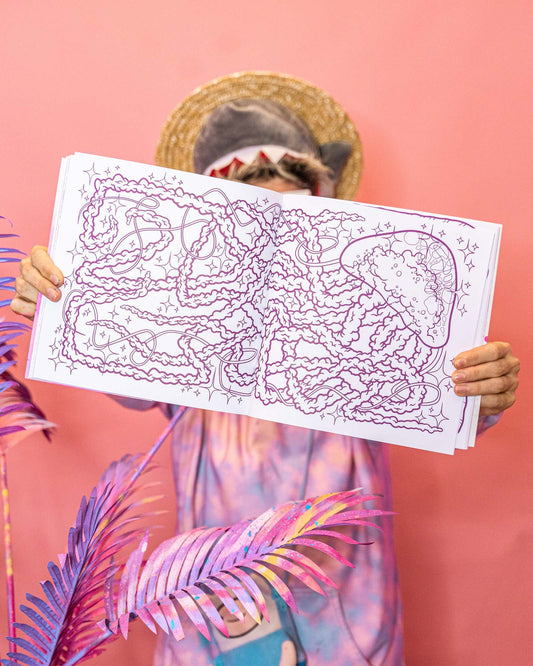 Boutique Art de Brunograffer - Mon premier cahier de coloriage. 90 pages pour 77 pages à colorier dans mon style loufoque, dont une dizaine de belles doubles pages, des astuces et des inspiration en couleurs.

Cet ouvrage représente pour moi plus de 6 mois de travail que je suis heureux de vous proposer aujourd'hui.
 
Vous pouvez choisir l'option dédicacé lors du choix du mot de livré après avoir valider votre panier. Préciser bien le prénom à dédicacer dans l'adresse postale.