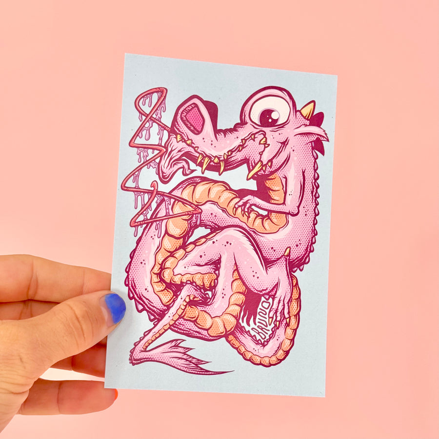Carte postale Dragon Débile | Brunograffer | Carte postales