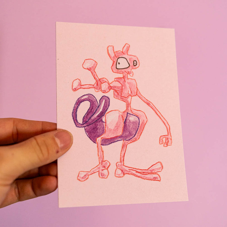 Carte postale Mewtwo (Edition Moche) | Brunograffer | Carte postales