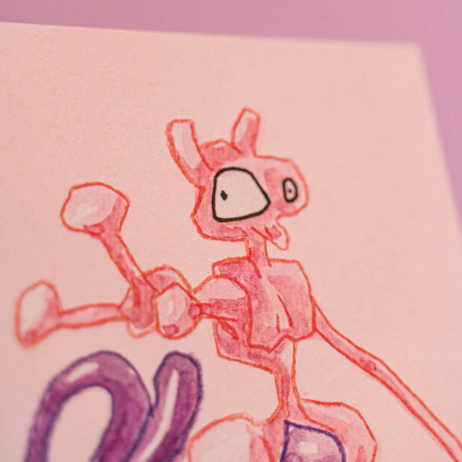 Carte postale Mewtwo (Edition Moche) | Brunograffer | Carte postales
