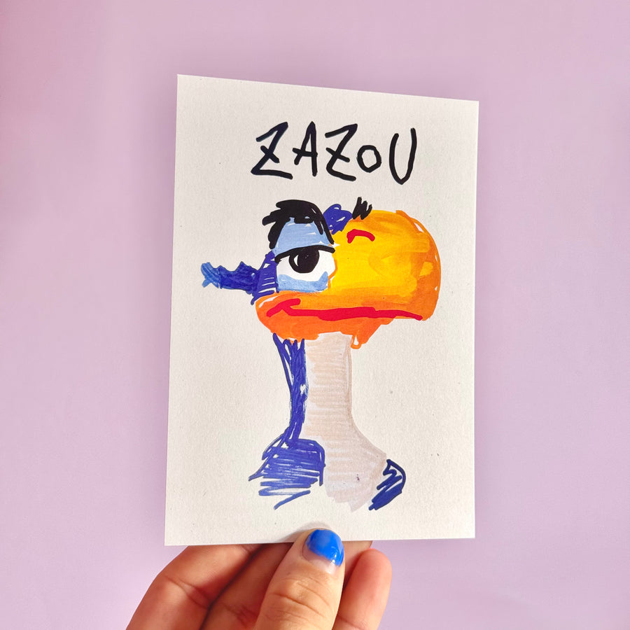 Carte postale Zazou | Brunograffer | Cartes postales