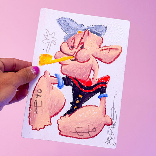 Dessin original réalisé en live sur Twitch tamponné, gaufré et signé à la main.
 
Matériel : Crayon de couleurs et peinture aquarelle.
Dimensions : 15 x 21 cm
Papier épais 300g de grande qualité.