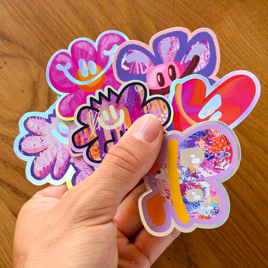 Bloc d'autocollants holographiques | Brunograffer | autocollants