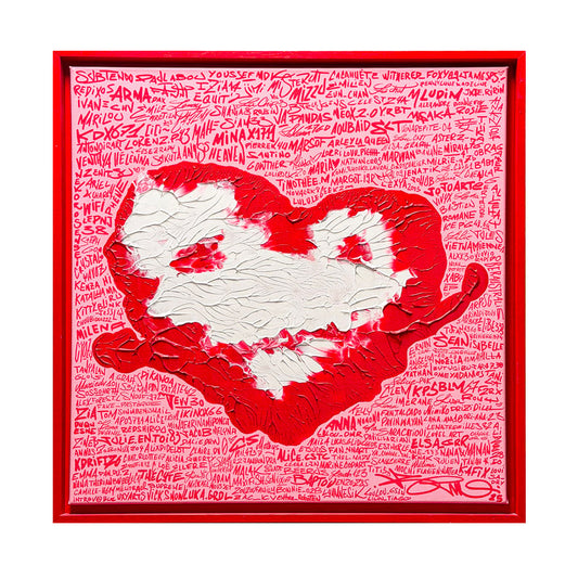 Le tableau des abonnés (Original 54x54cm) | Brunograffer | Tous les produits