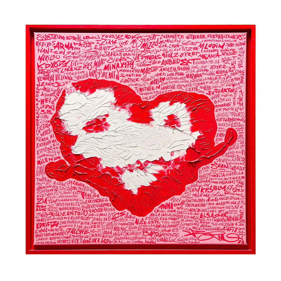 Le tableau des abonnés (Original 54x54cm) | Brunograffer | Tous les produits