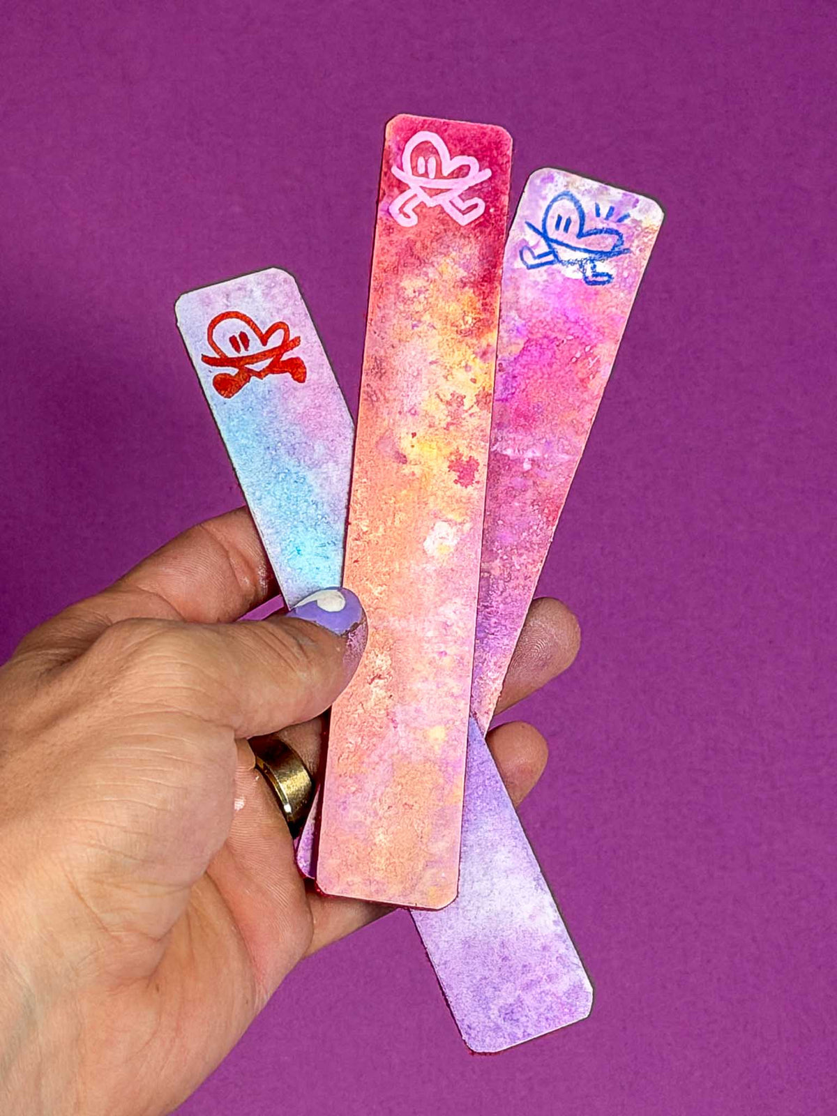 Marque page (doublé en velour)
