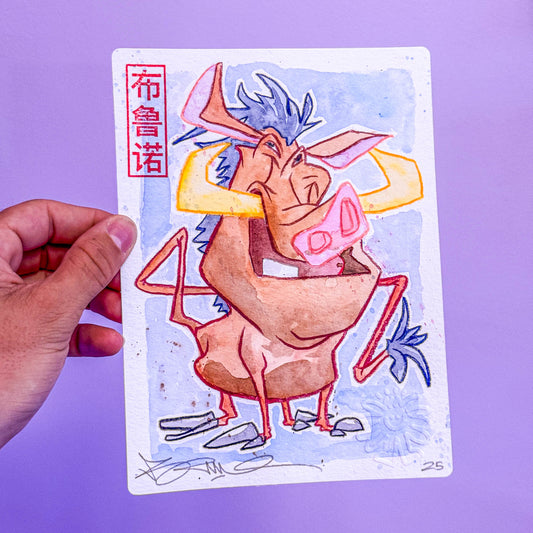 Dessin original réalisé en live sur Twitch tamponné, gaufré et signé à la main.
 
Matériel : Crayons de couleur et peinture aquarelle.
Dimensions : 15 x 21 cm
Papier hahnemühle épais 300g de grande qualité.