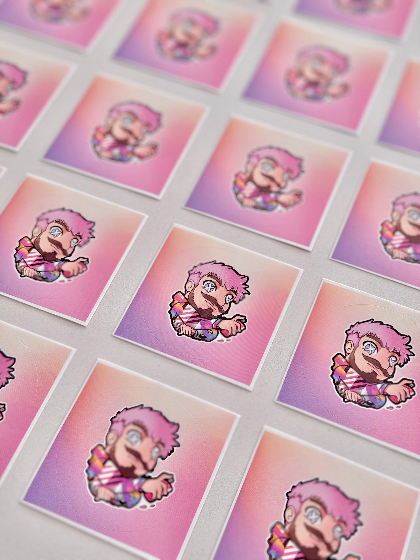 Sticker Brunograffer -Des stickers à mon effigie ! Taille 5cm de diamètre Un exemplaire de ces stickers est offert dans chaque commande parmi les 4 designs des stickers ronds. Mais vous pouvez en ajouter d’avantage si vous le souhaitez en les commandant ici 👌🏼-Brunograffer