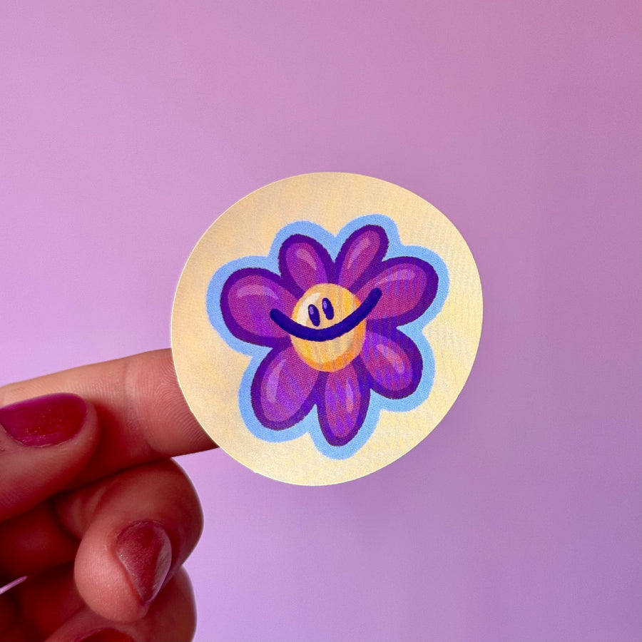 Sticker fleur jaune | Brunograffer | autocollants