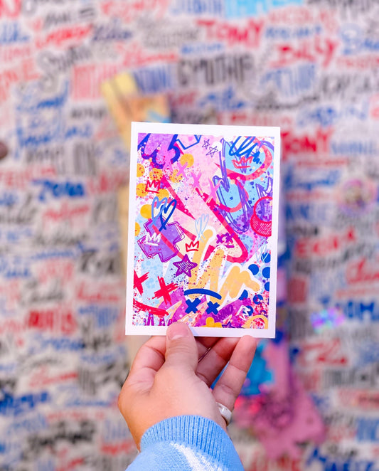 Carte postale Art Abstrait digitale - Brunograffer