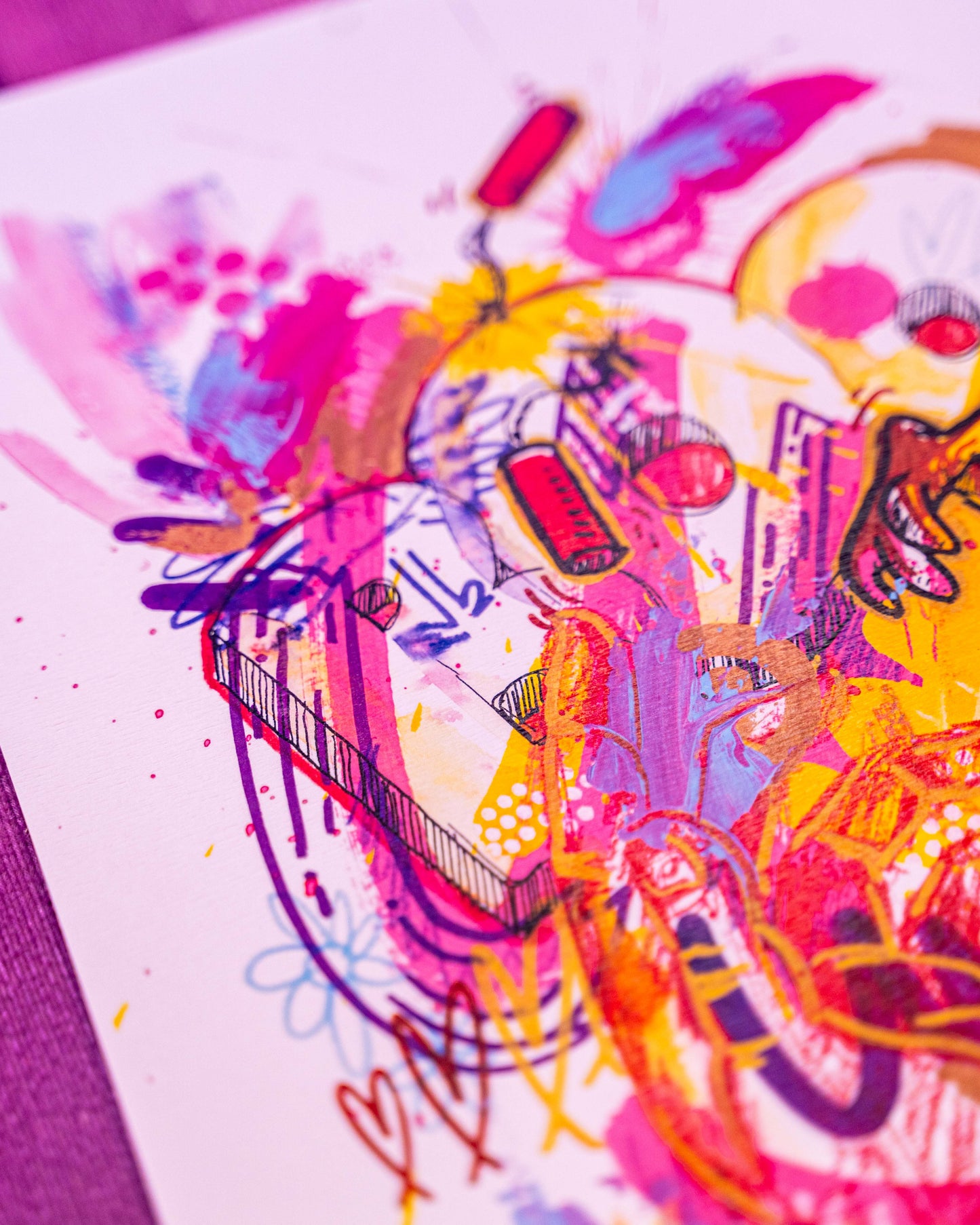 Portrait Abstrait cartoon — Edition limitée
