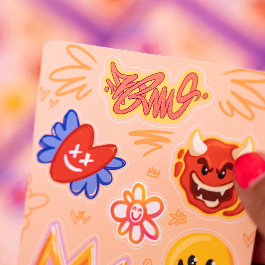 Pack King (8 stickers) | Brunograffer | Les packs de stickers