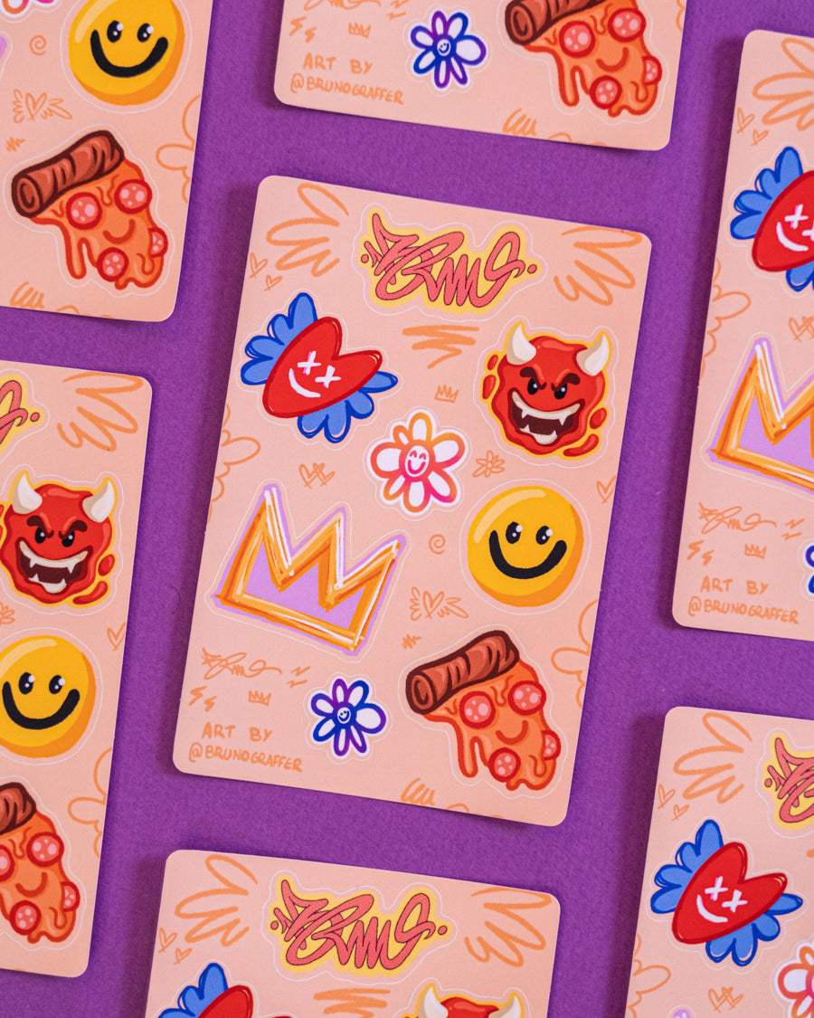 Pack King (8 stickers) | Brunograffer | Les packs de stickers