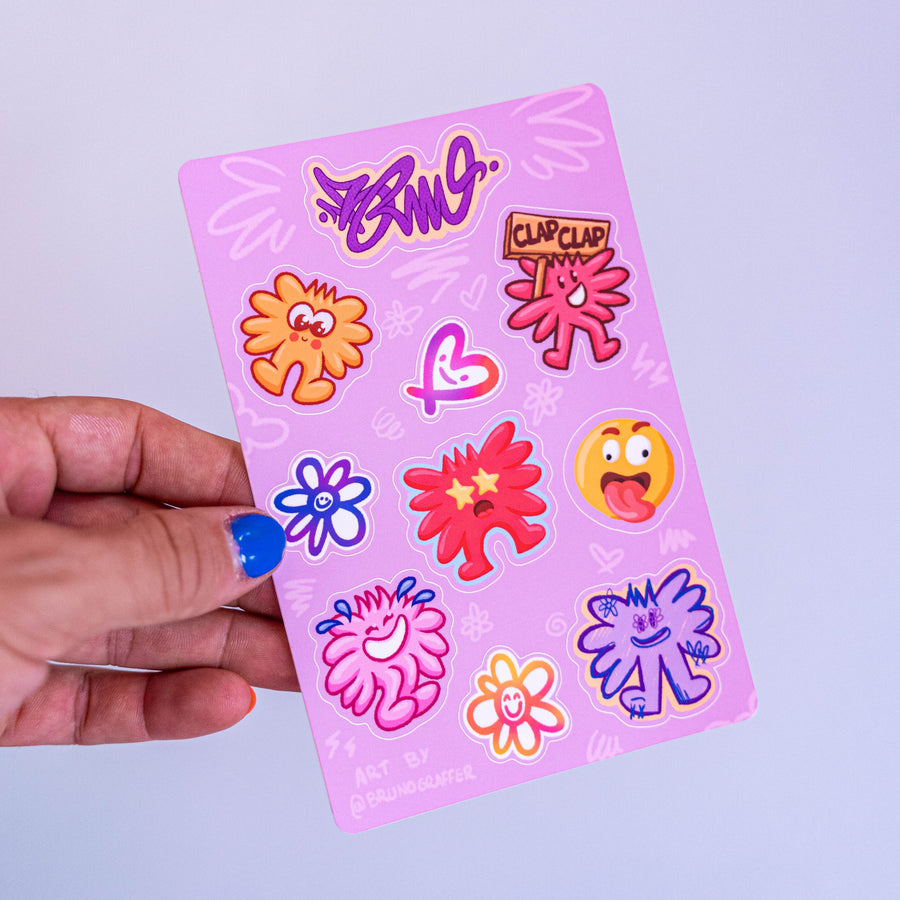 Pack Pad (10 stickers) | Brunograffer | Les packs de stickers