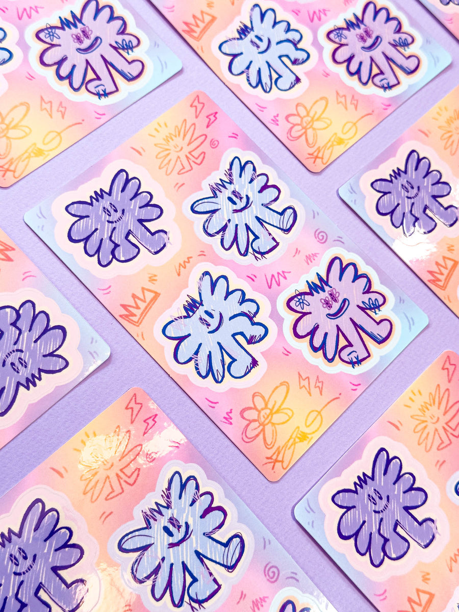 Pack Pad animé (4 Stickers) | Brunograffer | Les packs de stickers