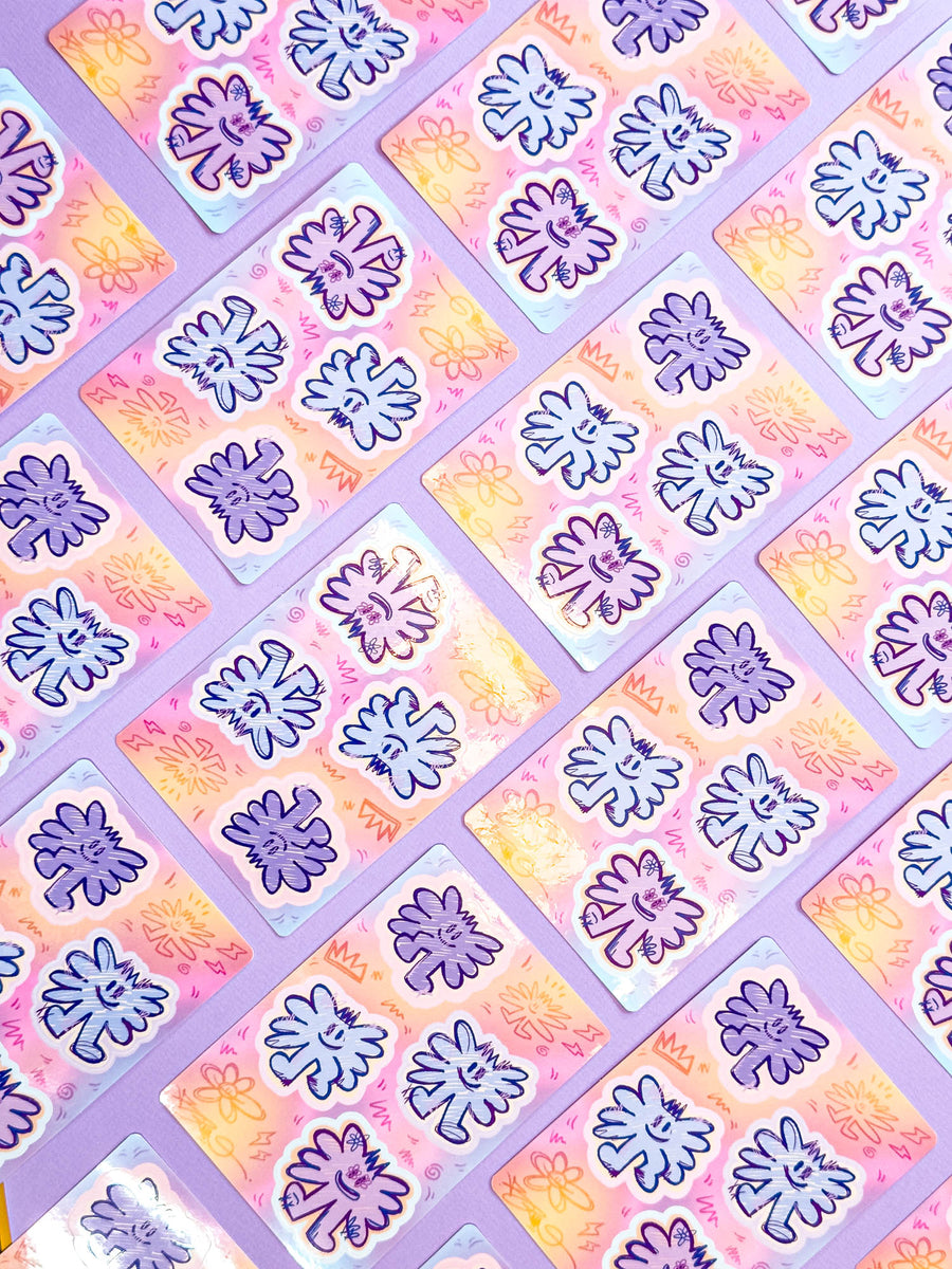 Pack Pad animé (4 Stickers) | Brunograffer | Les packs de stickers