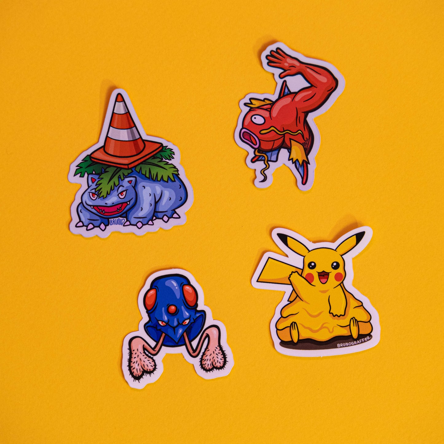 Pack Parodie Pokémon (4 Stickers)
